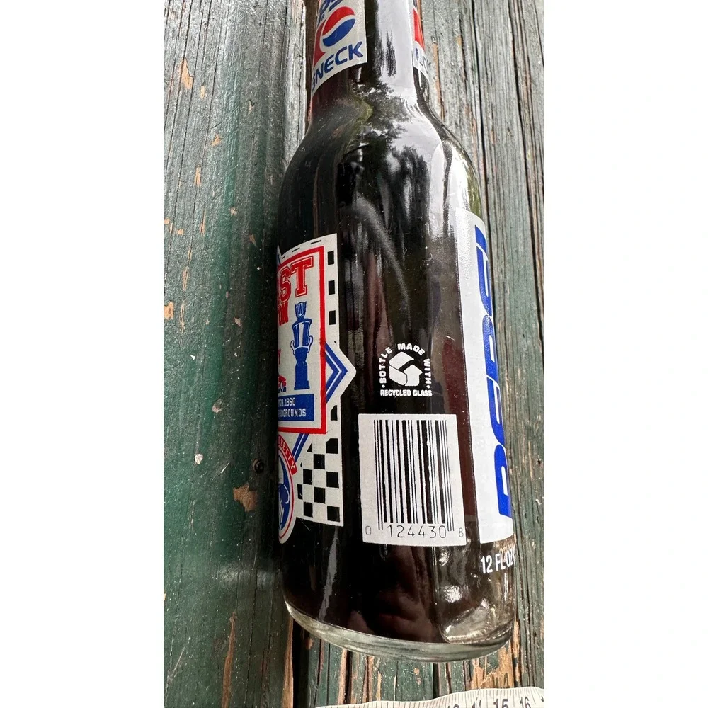 Vintage Pepsi Longneck 12oz Glass Bottle Richard Petty First Victory 1960 Sealed